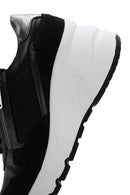 Kadın Siyah Deri Kalın Tabanlı Sneaker | Derimod
