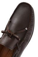 Men's Brown Tassel Leather Loafer | Derimod