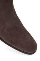 Male Mink Suede Chelsea Boots | Derimod