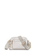 Woman Gray Fabric Mini Crossbody Bag | Derimod