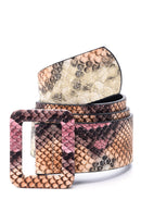 Women's Crocodile Patterned Belt | Derimod