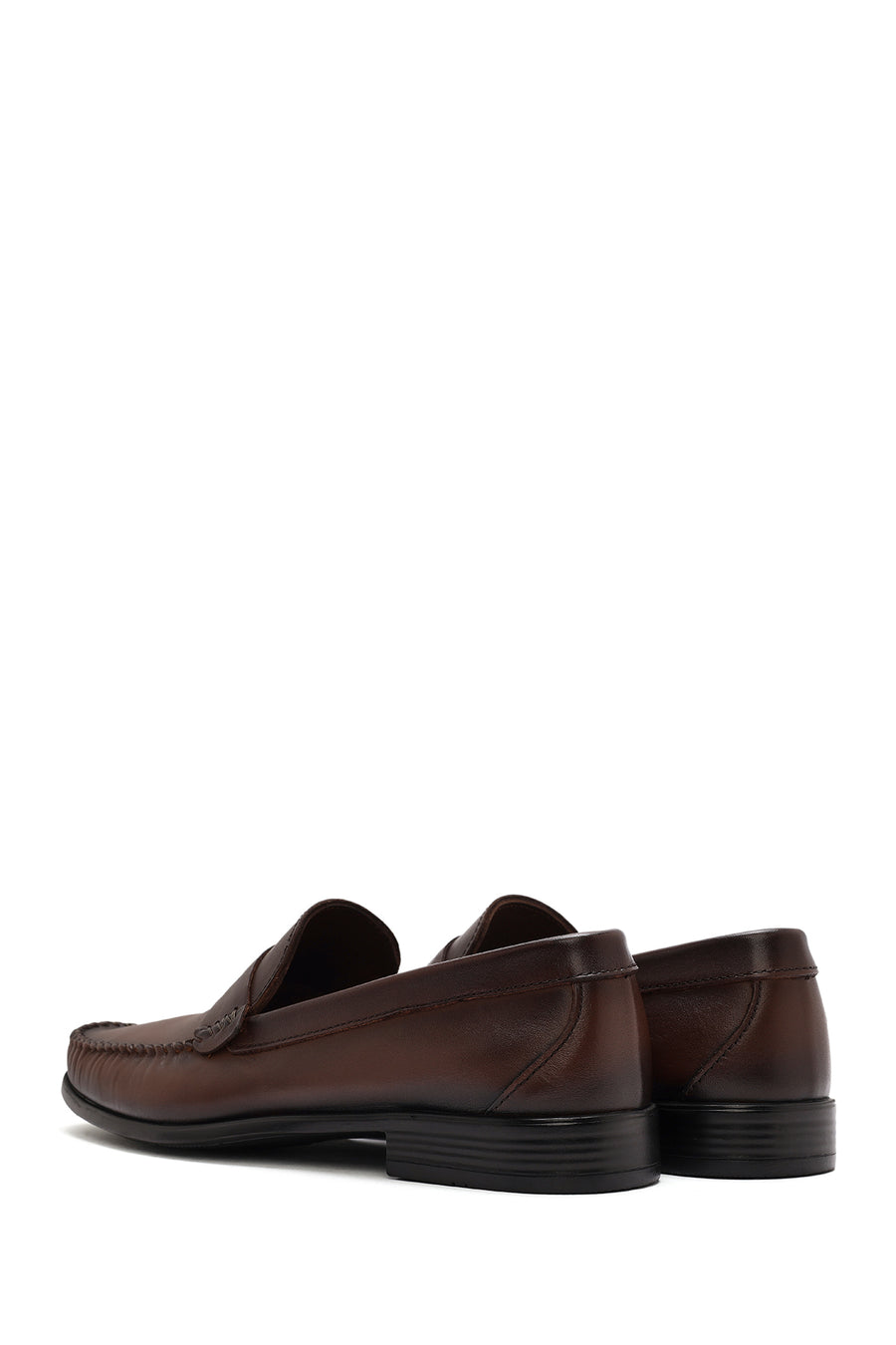 Erkek Kahverengi Deri Casual Loafer
