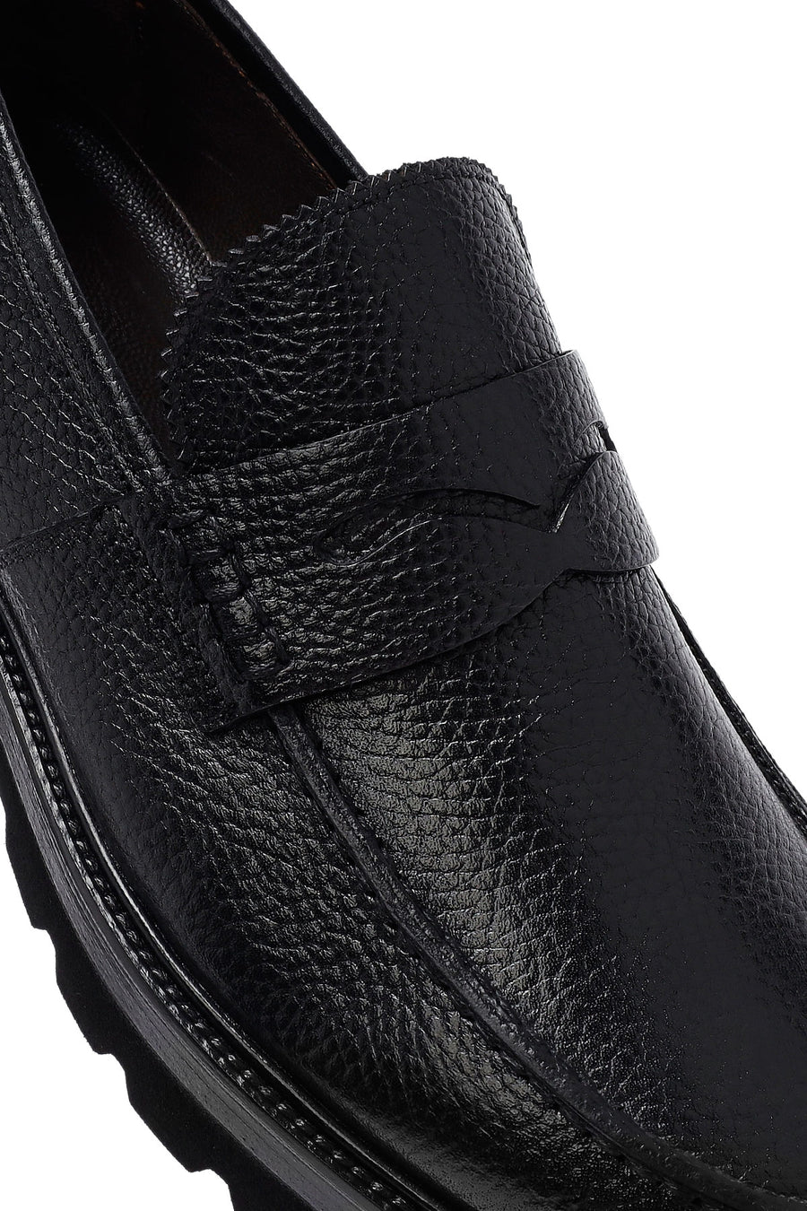 Erkek Siyah Deri Casual Loafer