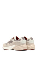 Women's Beige Lace-Up Thick-Soled Sneaker | Derimod