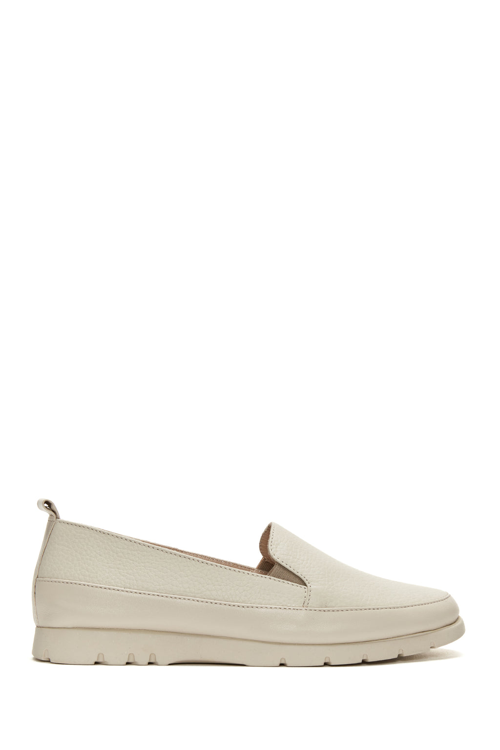 Kadın Bej Deri Comfort Loafer