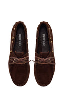 Woman Brown Suede Loafer | Derimod
