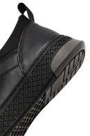 Erkek Siyah Kalın Tabanlı Deri Sneaker | Derimod