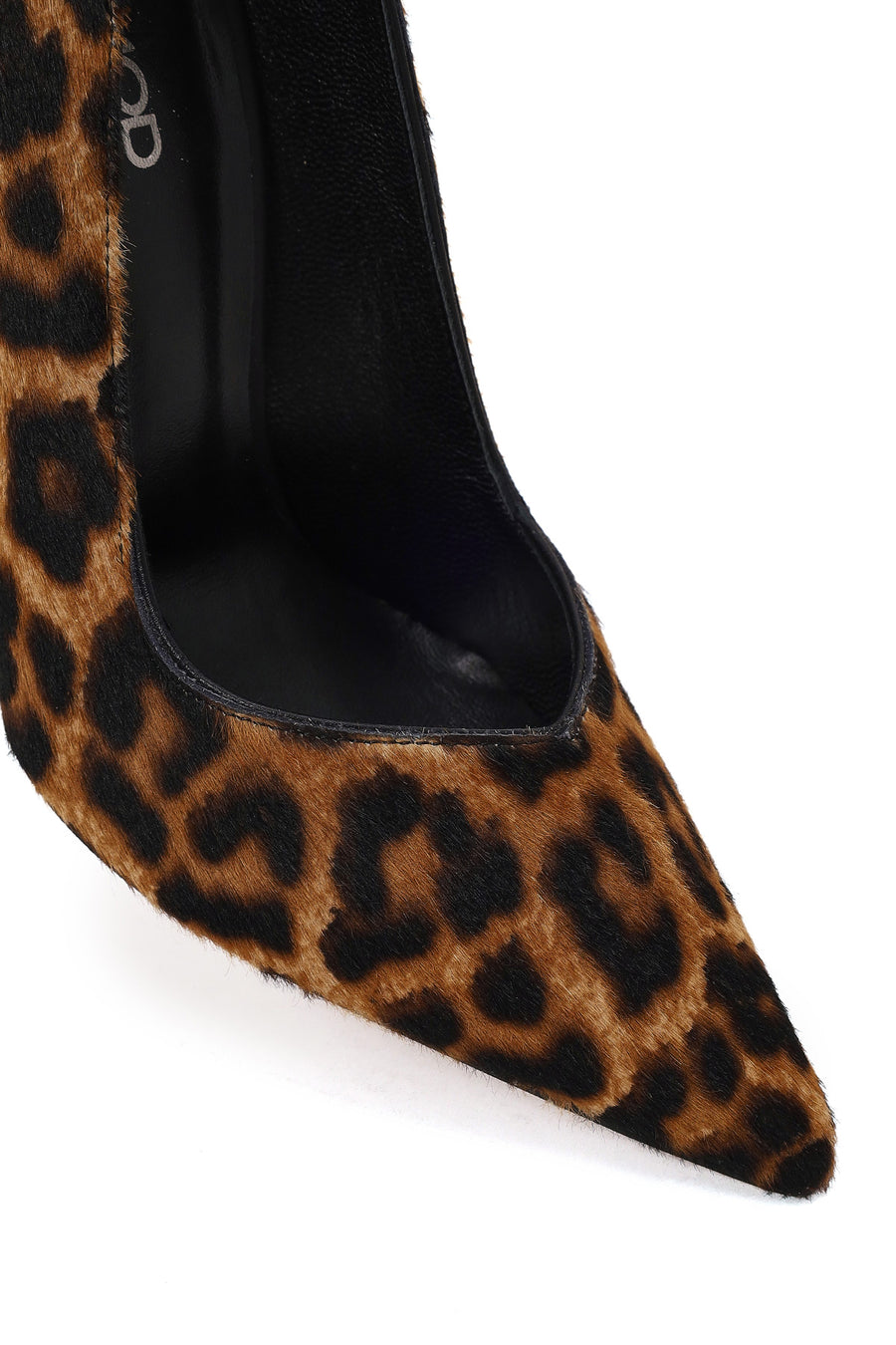 Kadın Leopar Yüksek İnce Topuklu Deri Stiletto