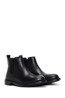 Male Black Leather Chelsea Boots | Derimod