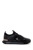 Erkek Siyah Deri Casual Sneaker | Derimod