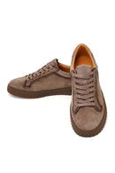 Male Mink Lace-Up Suede Casual Sneaker | Derimod