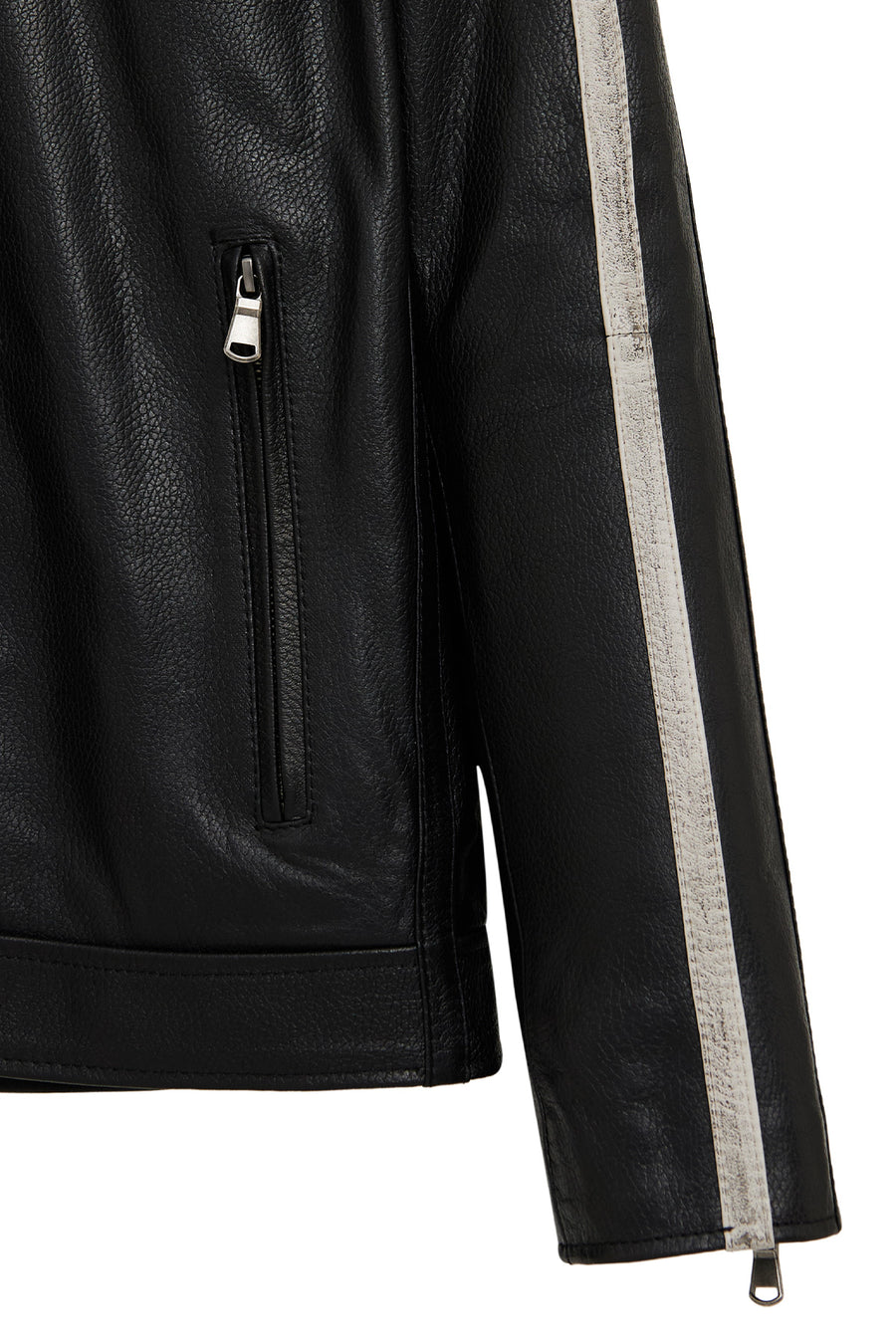 Middleton Erkek Siyah Slim-Fit Kısa Deri Ceket