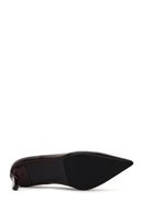 Woman Burgundy Thin-Heeled Patent Leather Leather Stiletto | Derimod