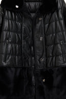 Avoriaz Women's Black Teddy Leather Coat | Derimod