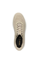 Geox Erkek Bej U Spherica Plus A - Knit.Te + Sy Bağcıklı Sneaker | Derimod