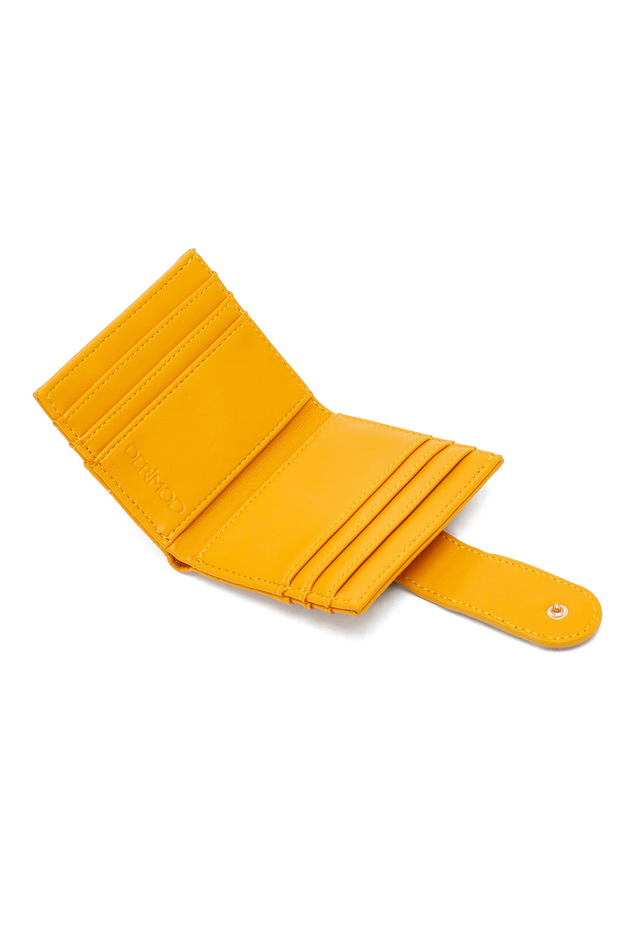 Woman Yellow Quilted Card Holder