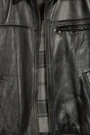 Nomad Erkek Siyah Oversize Deri Ceket | Derimod
