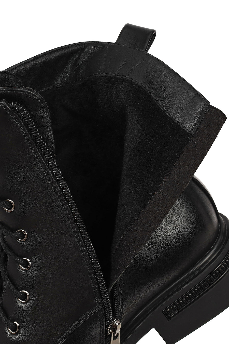 Women's Black Zippered Boots