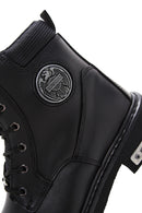 Harley Davidson Erkek Siyah Jim Deri Fermuarlı Bot | Derimod