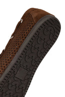 Women's Brown Suede Leather Loafer | Derimod