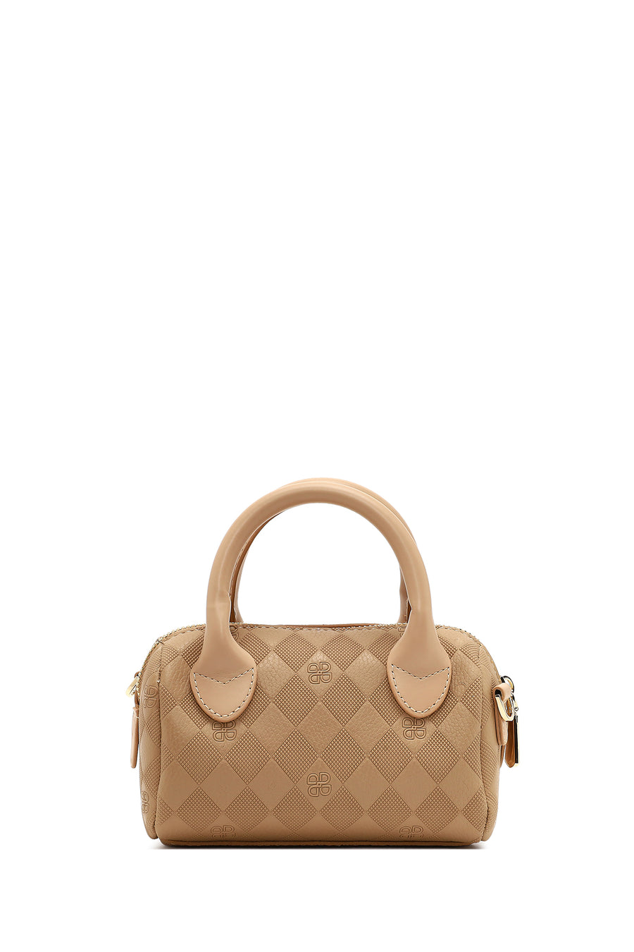 Women's Brown Long Strap Printed Mini Crossbody Bag