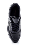 Kadın Deri Kroko Detaylı Sneaker | Derimod
