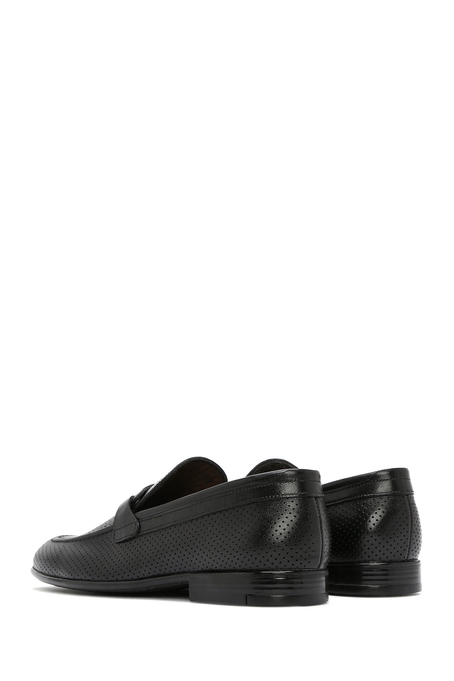 Erkek Siyah Deri Klasik Loafer