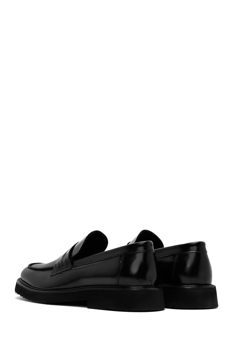 Erkek Siyah Deri Klasik Loafer