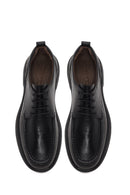Male Black Lace-Up Leather Casual Shoes | Derimod
