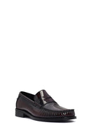 Erkek Bordo Deri Klasik Loafer | Derimod
