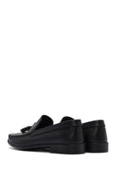 Erkek Siyah Püsküllü Deri Casual Loafer | Derimod