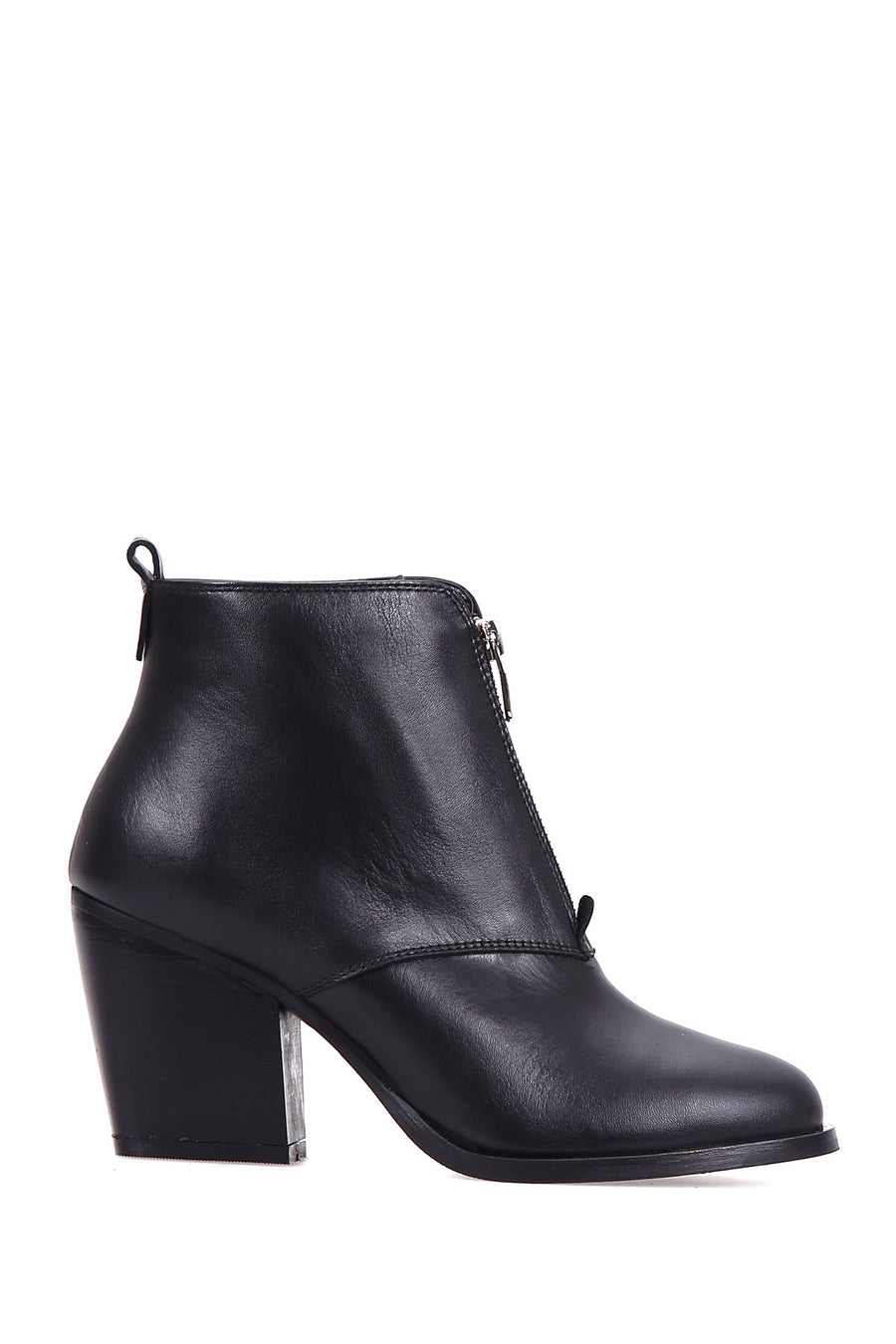 Women's Zipper Detailed Heeled Boots 18WFD243618 | Derimod