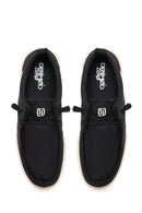 Derimod Zero Male Black Fabric Casual Shoes | Derimod