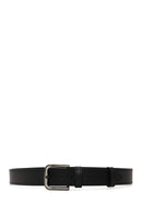 Male Black Leather Belt | Derimod