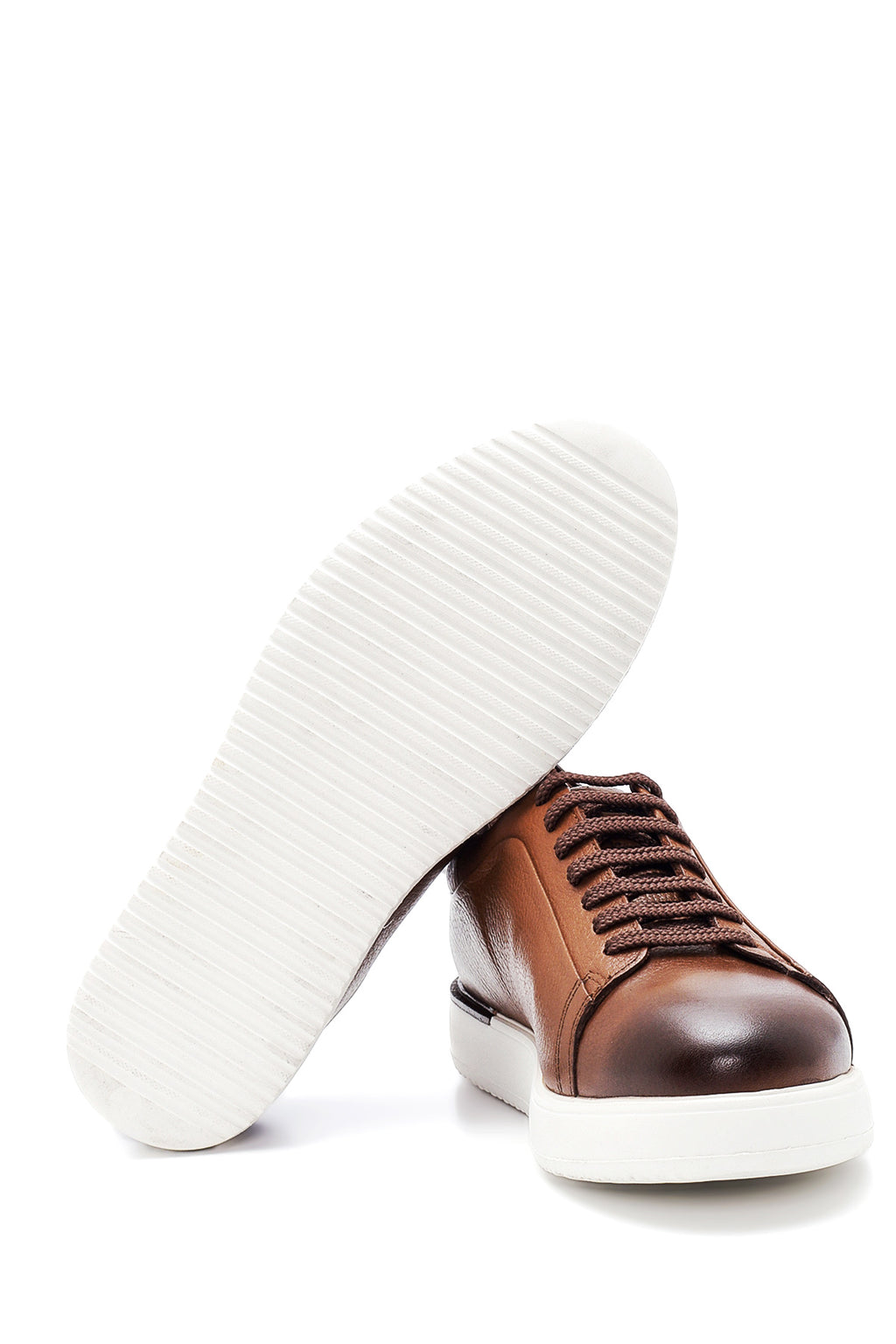 Erkek Taba Deri Sneaker