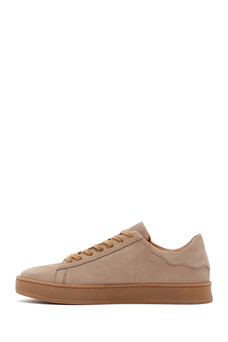 Men's Beige Nubuck Leather Sneaker