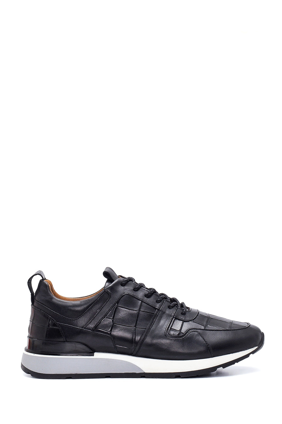 Men's Leather Patterned Sneaker 22SFD610914 | Derimod