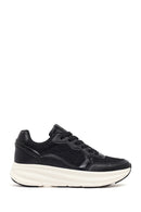 Kadın Siyah Bağcıklı Kalın Tabanlı Sneaker | Derimod