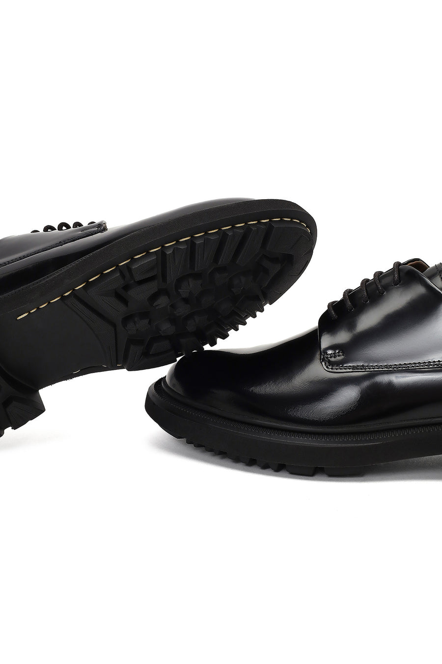 Men's Black Lace-up Leather Casual Shoes