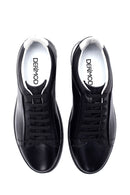 Men's Black Leather Sneaker | Derimod
