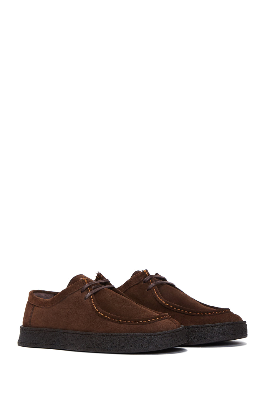 Men's Brown Leather Suede Casual Shoes