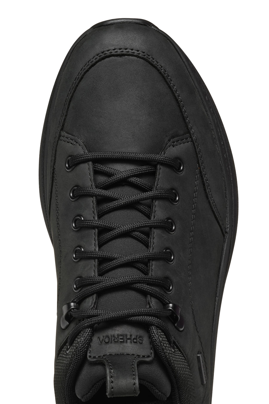 Geox Men's Black Spherica Active X2 Abx Laced Waterproof Leather Sneaker