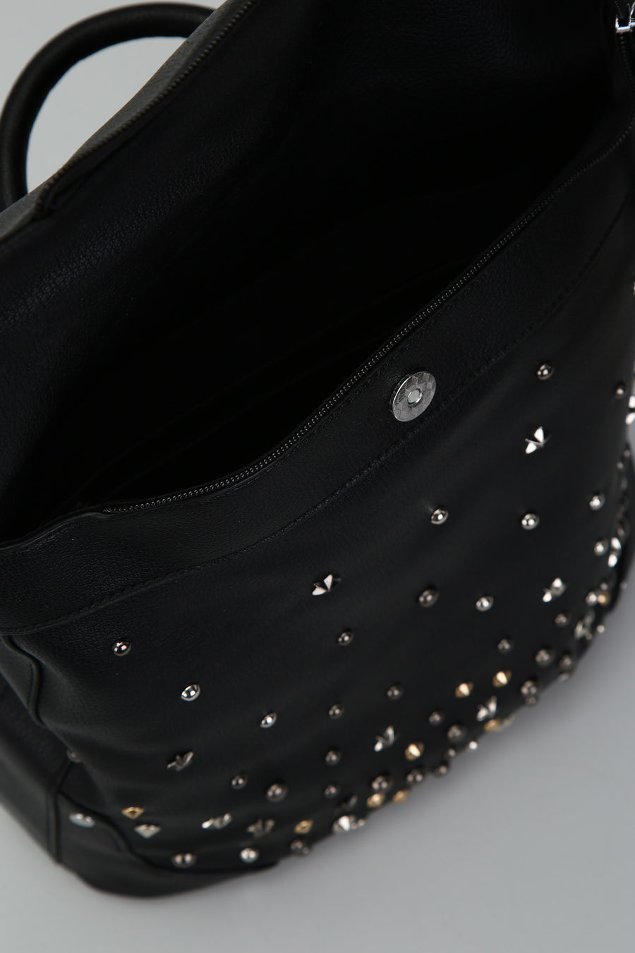 Women's Backpack with Staple Detail