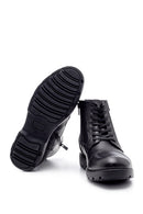Men's Leather Zipper Detailed Boots | Derimod