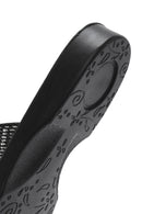 Women's Black Straw Slippers | Derimod