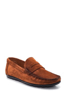 Erkek Deri Süet Loafer | Derimod