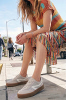 Kadın Bej Bağcıklı Sneaker | Derimod