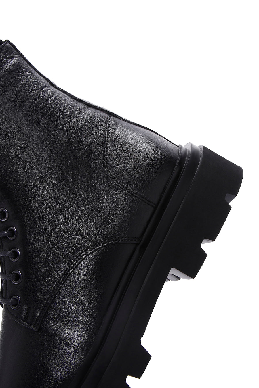 Men's Black Leather Zippered Boots