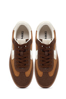 Women's Camel Lace-Up Thick-Soled Sneaker | Derimod