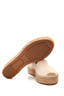 Women's Beige Straw Sole Espadrille | Derimod